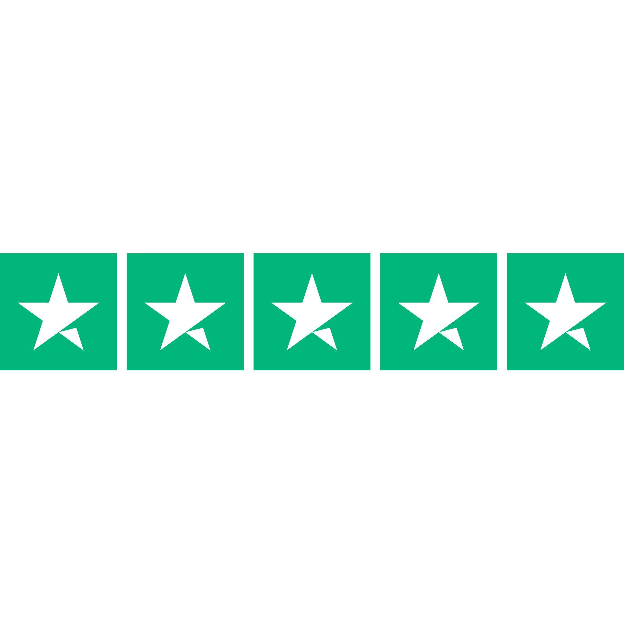 Valutazione cinque stelle su Trustpilot