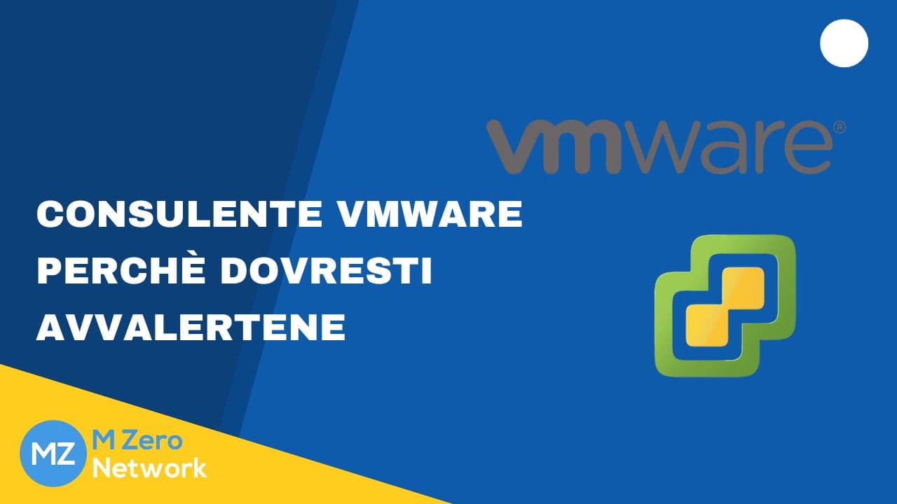 Copertina «Consulente VMware: perché dovresti avvalertene», con il logo VMware
