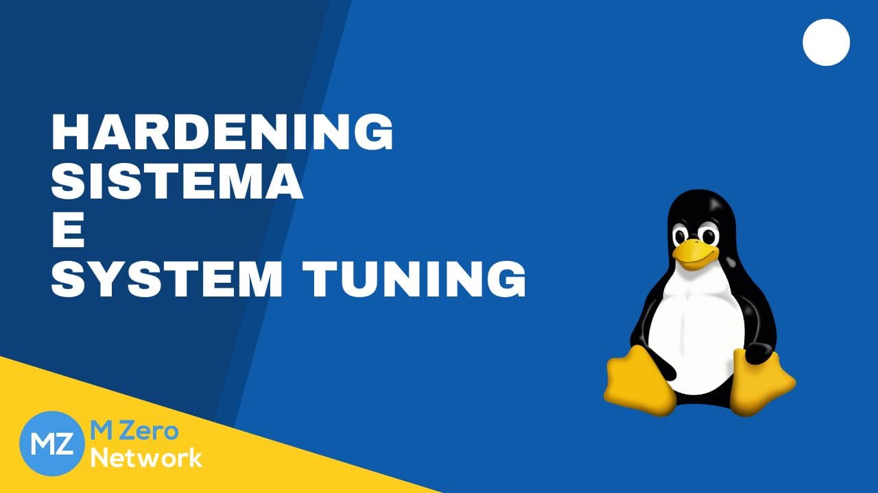 Copertina «Hardening sistema e system tuning», con il pinguino Tux