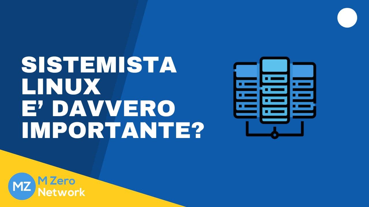 Copertina «Sistemista Linux è davvero importante?», con l’icona di tre armadi server