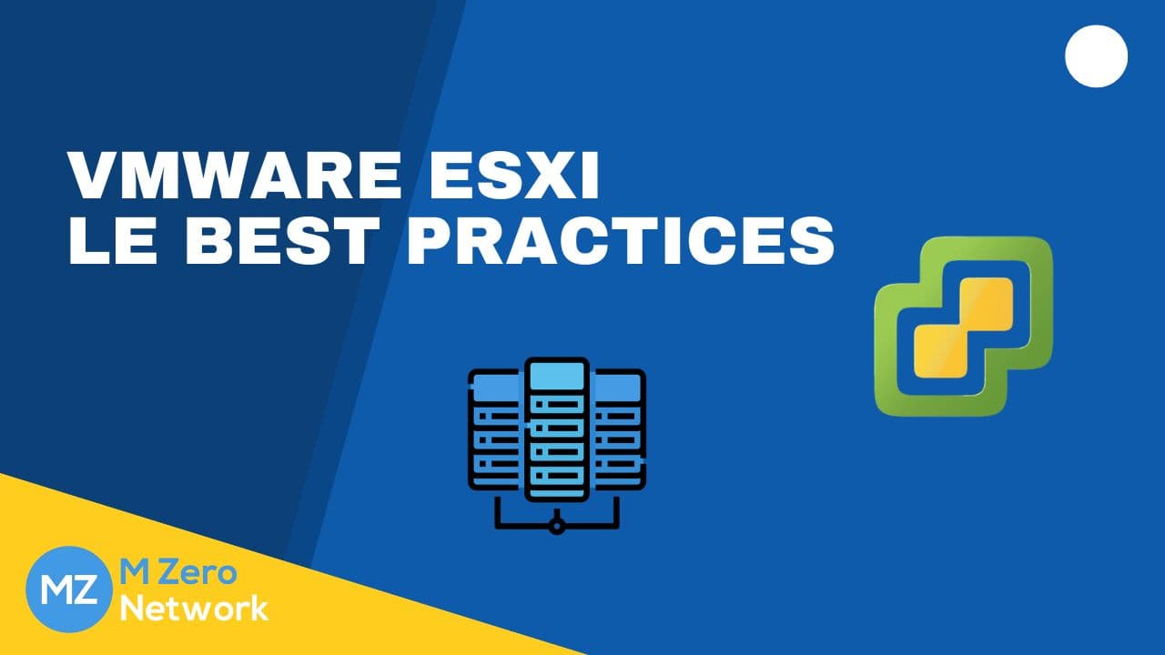 Copertina «VMware ESXi: le best practices», con il logo VMware e l’icona di armadi server