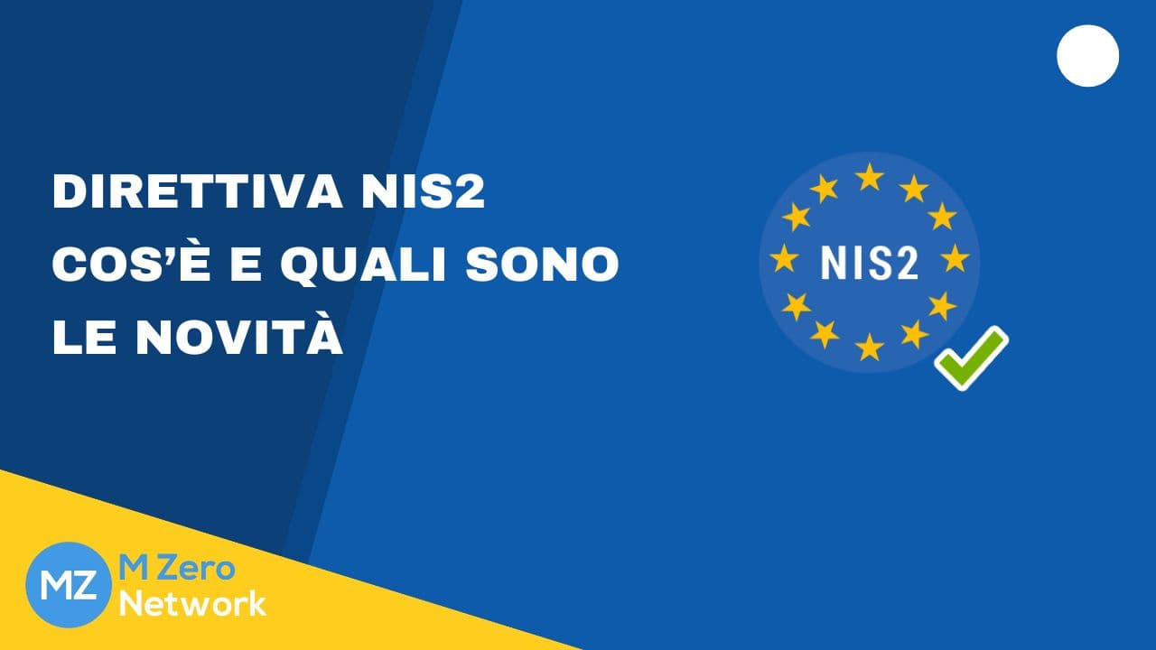 Copertina «Direttiva NIS2: cos’è e quali sono le novità», con il simbolo NIS2 dentro il cerchio di stelle europee